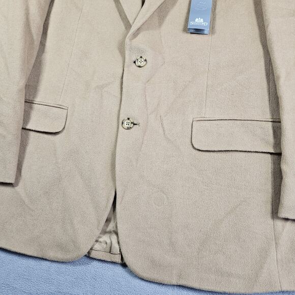 Vintage Stafford Camel Hair Blazer Mens Size 44R Classic Fit Jacket Old Money - Picture 3 of 16